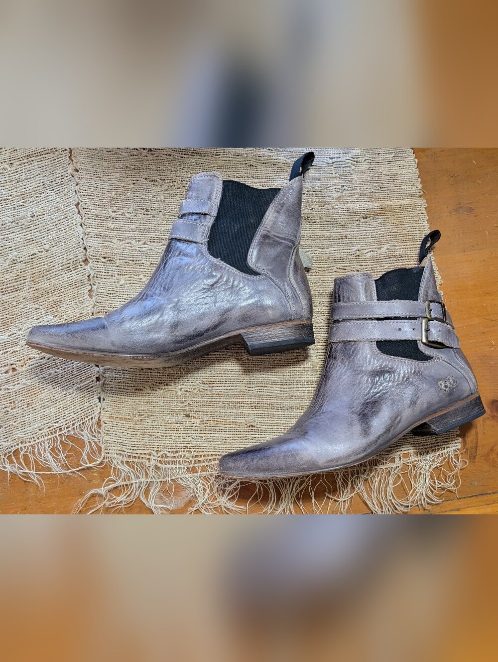 Bed Stu Gray Ravine Pointed Toe Ankle Boot - Picture 2 of 7